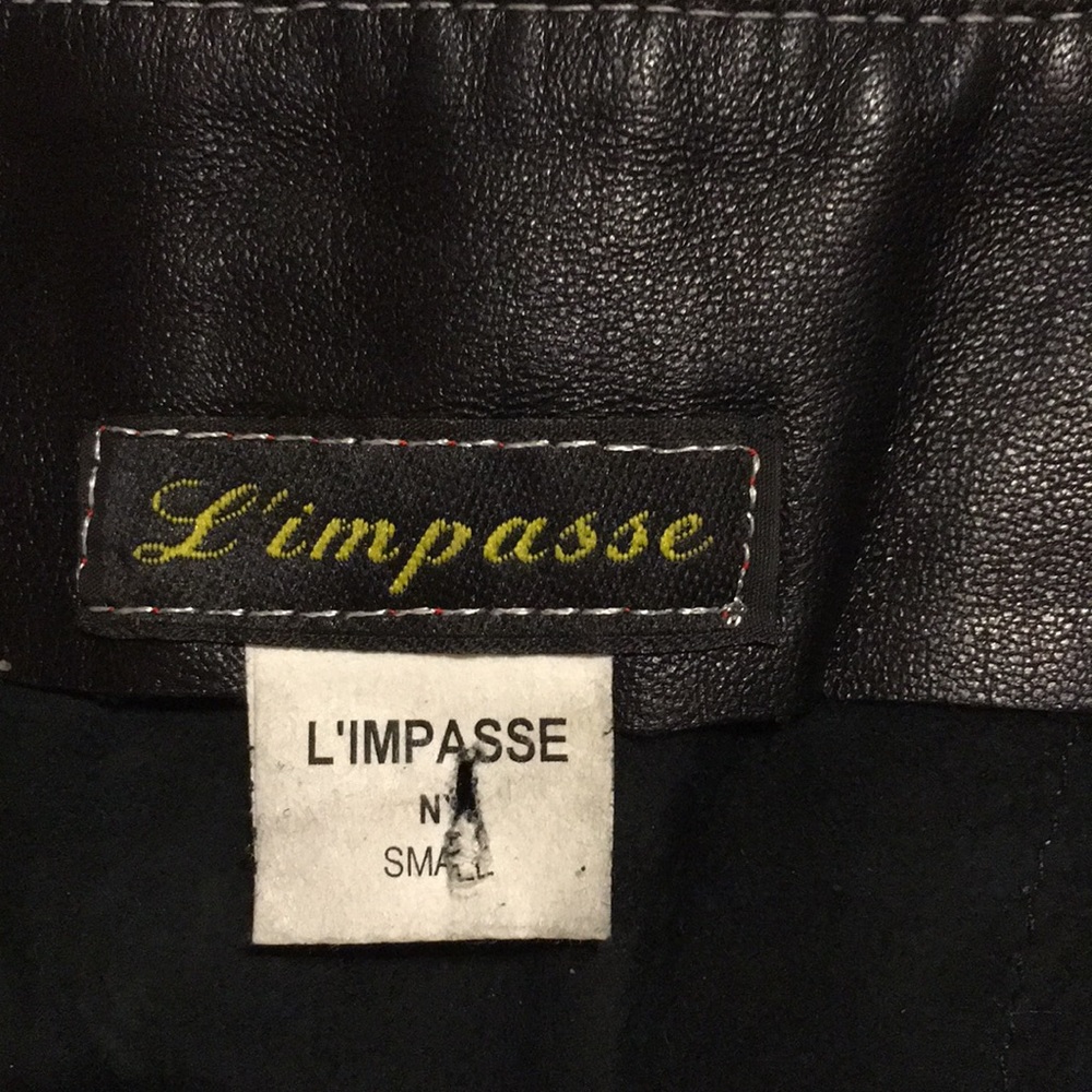 Custom made butter Leather Mini Skirt - Picture 7 of 9